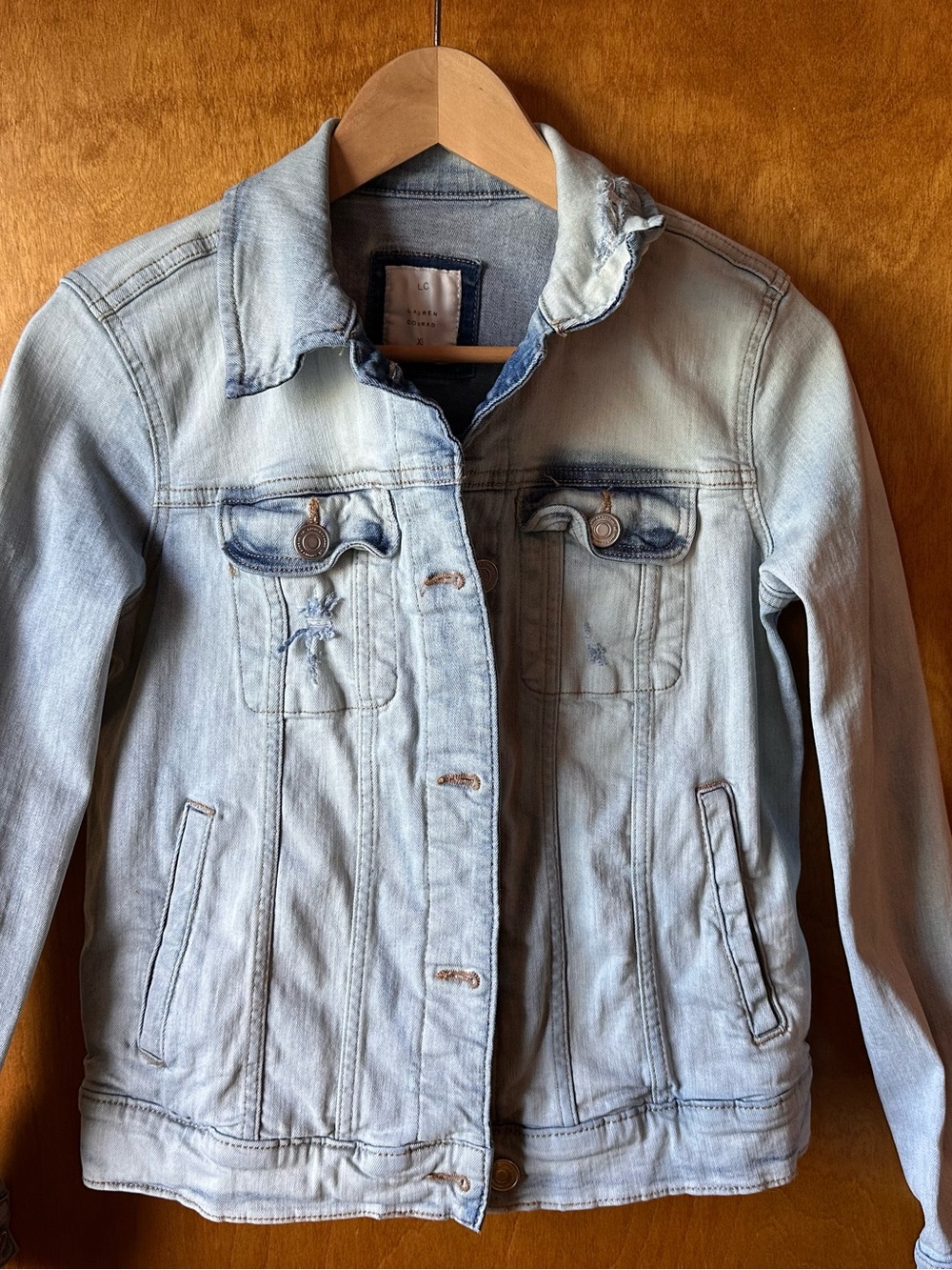 Light Wash Denim Jacket Lauren Conrad